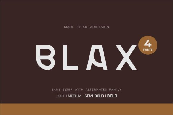 Blax: A Bold Sans Serif for Branding Projects
