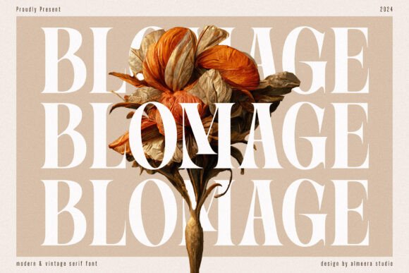 Blomage: A Serif Font for Bold Brand Campaigns
