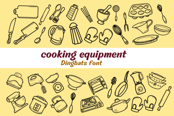 Cooking Equipment: A Font for Creative Web Design