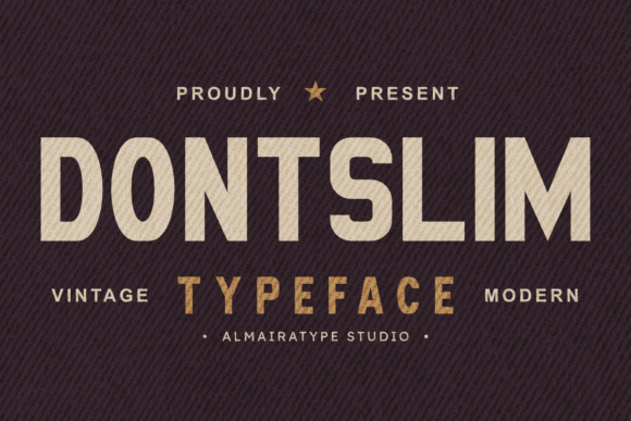 Dontslim: A Vintage Sans Serif Font for Editorial Design