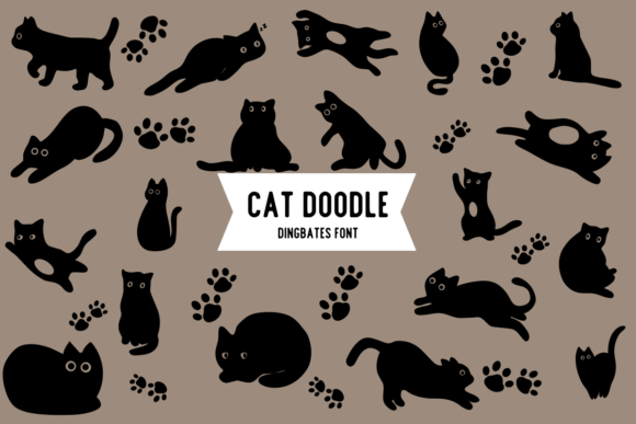 Enhance Your Brand with Cat Doodle: A Versatile Font for Digital Creativity