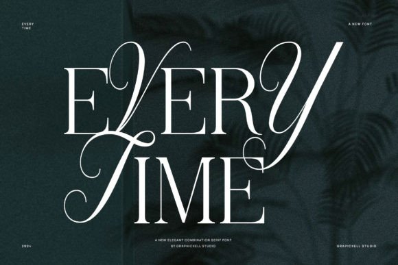 Every Time: A Serif Font for Crafters and Designers