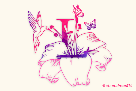 Flower Lily Monogram
