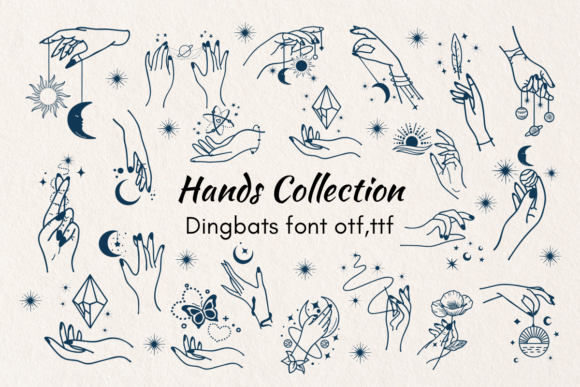 Hands Collection: A Font That Speaks with Character