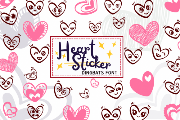 Heart Sticker: A Font That Adds Romance to Every Project