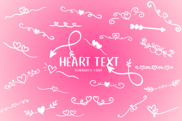 Heart Text: A Sketchy Font for Creative Branding