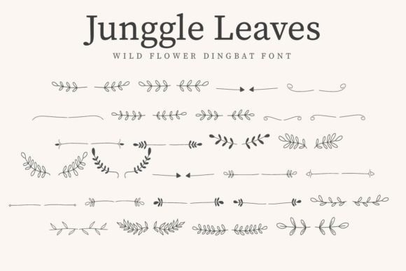 Junggle Leaves: A Font That Elevates Your Brand