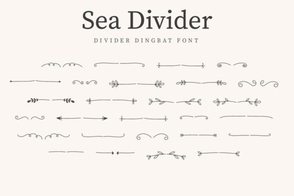 Sea Divider: A Botanical Touch for Editorial Design