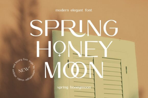 Spring Honeymoon: A Font for Elegant Branding