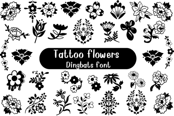 Tattoo Flowers: A Font for Branding That Speaks Volumes