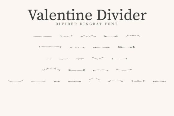 Valentine Divider: The Font That Adds Heart to Your Campaign
