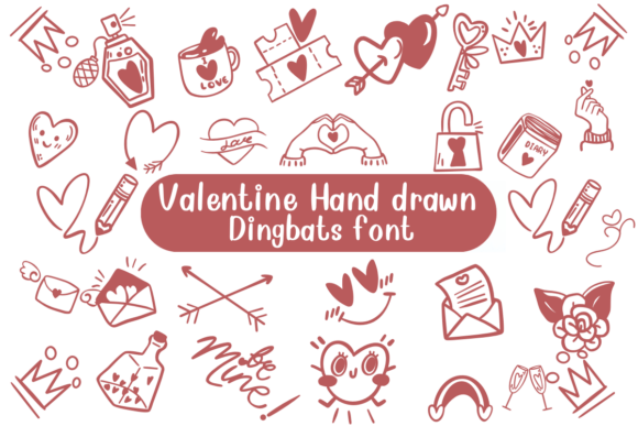 Valentine Hand Drawn: A Font for Love and Editorial Design