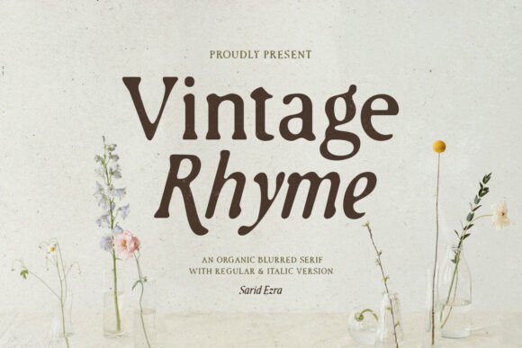 Vintage Rhyme: A Serif Font for Timeless Visual Impact