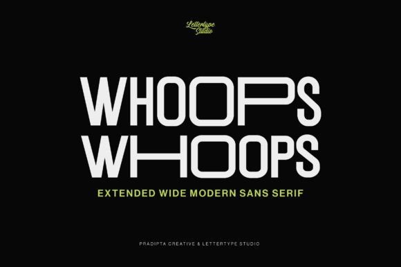 Whoops: A Modern Sans Serif for Editorial Expression