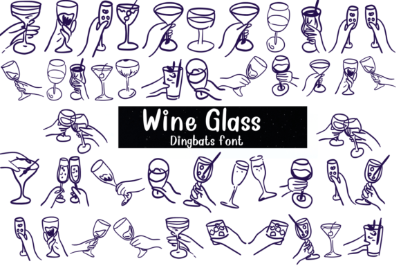 Wine Glass: A Fun Font for Creative Editorial Design